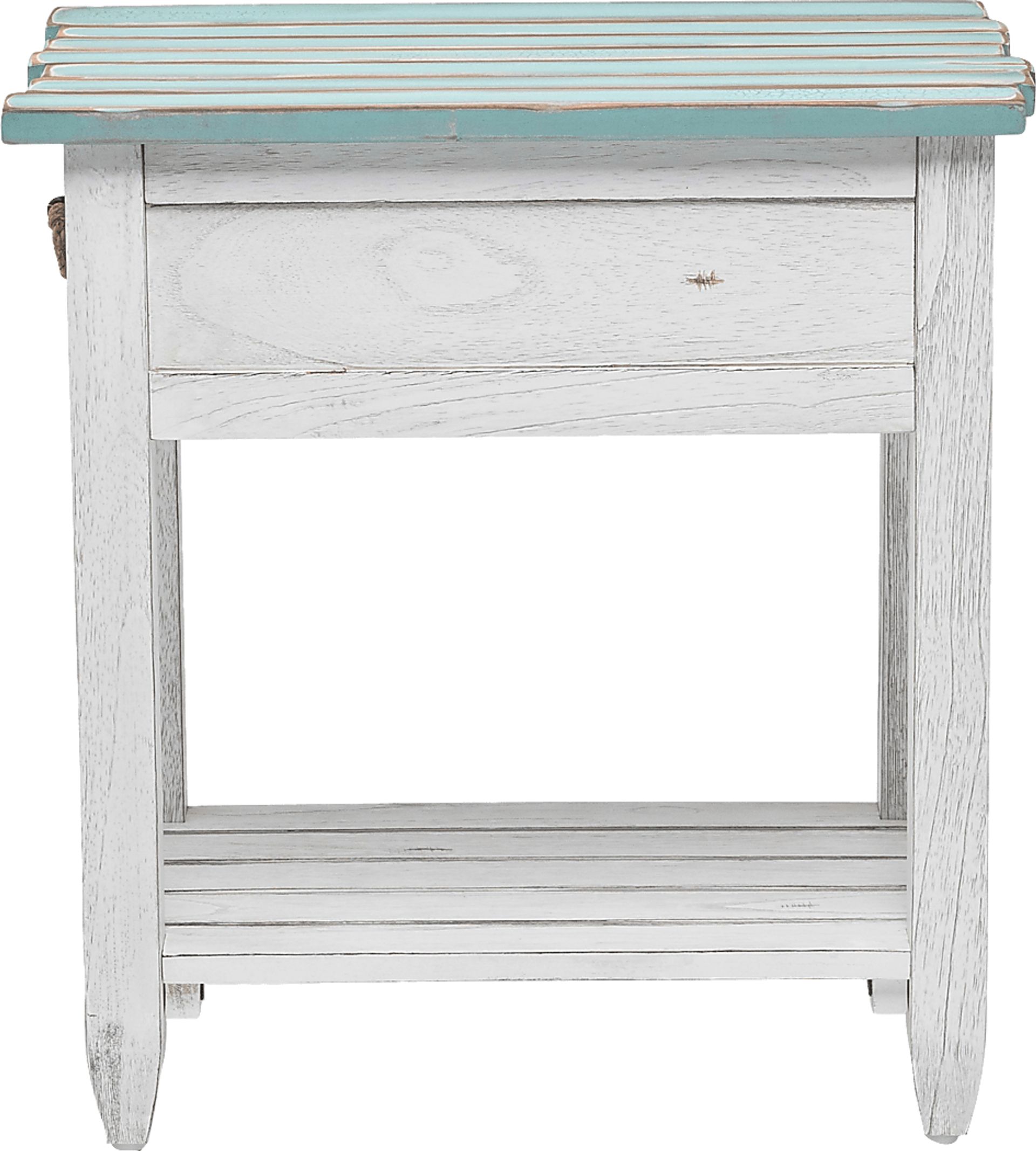 Owoth Blue/White Small Chairside Table - Image 12
