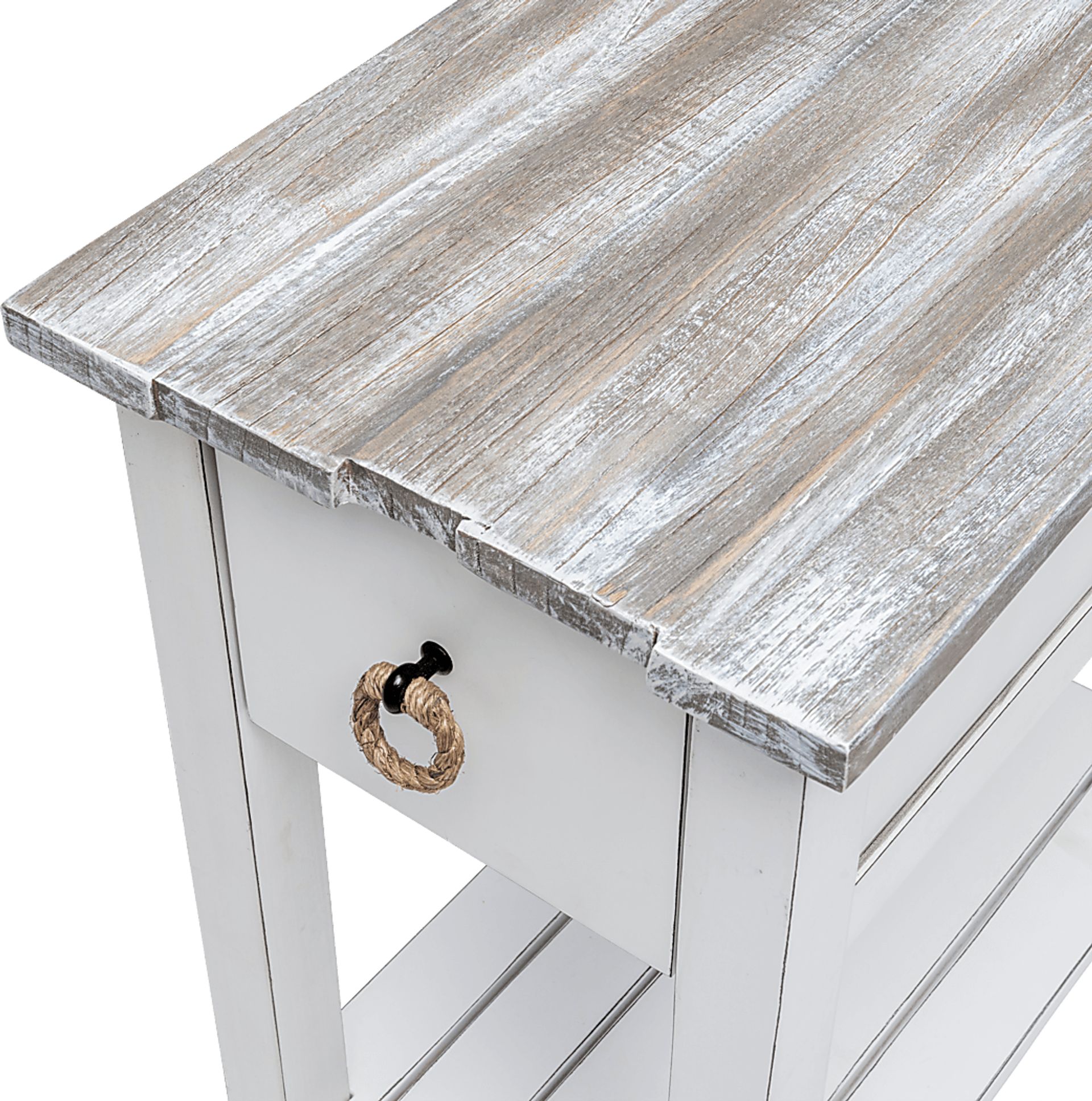 Owoth Gray/White Small Chairside Table - Image 13