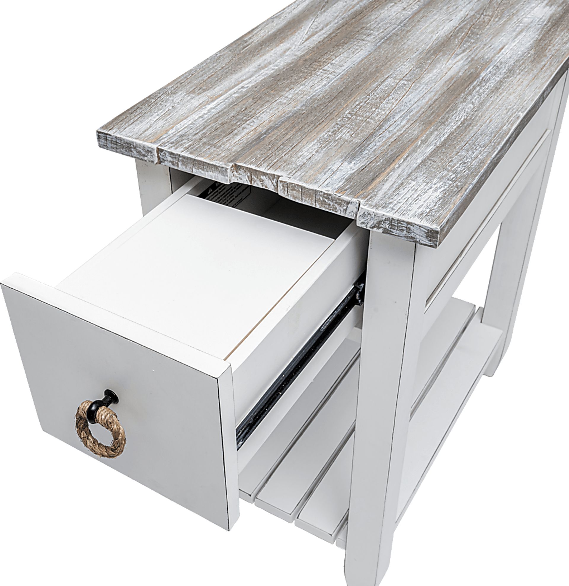 Owoth Gray/White Small Chairside Table - Image 14