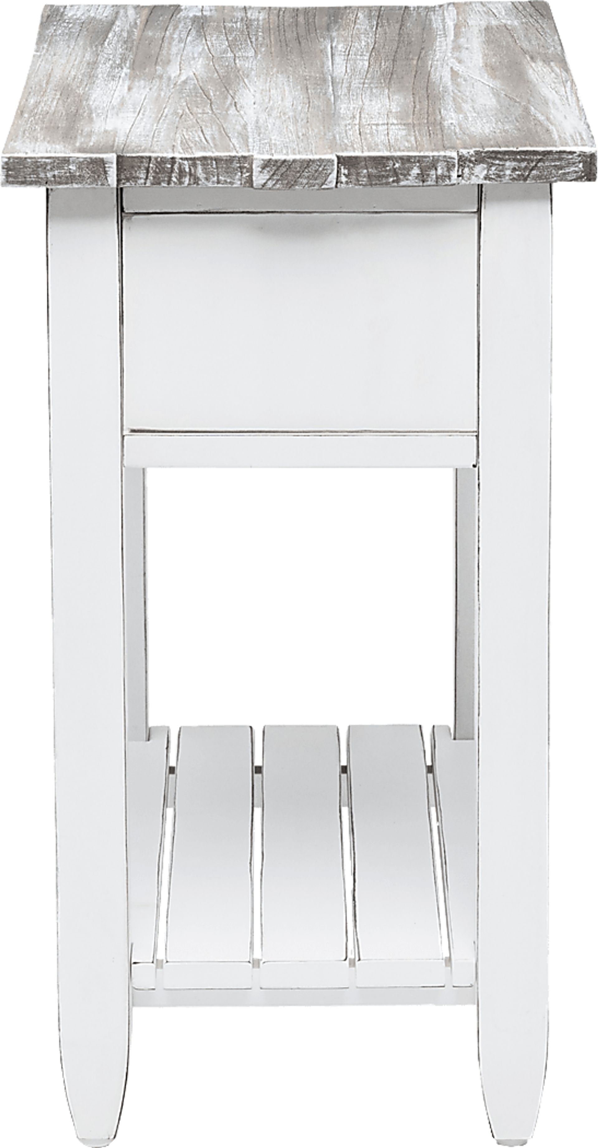 Owoth Gray/White Small Chairside Table - Image 16