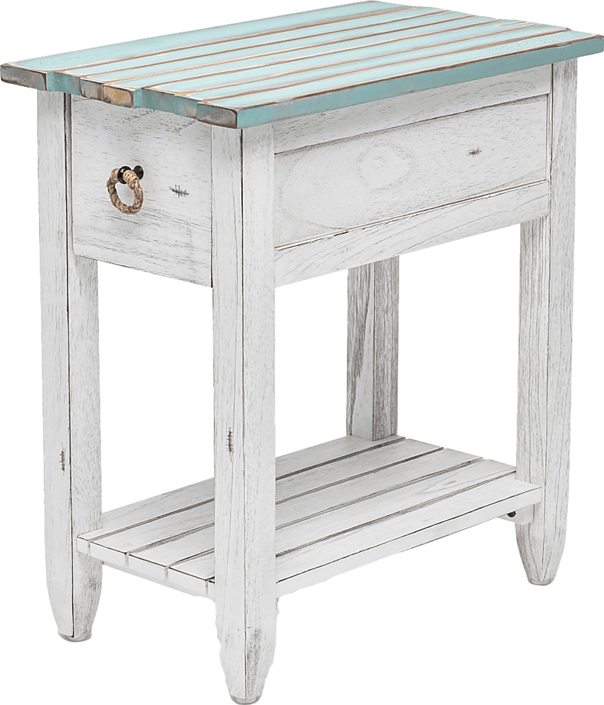 Owoth Gray/White Small Chairside Table - Image 5