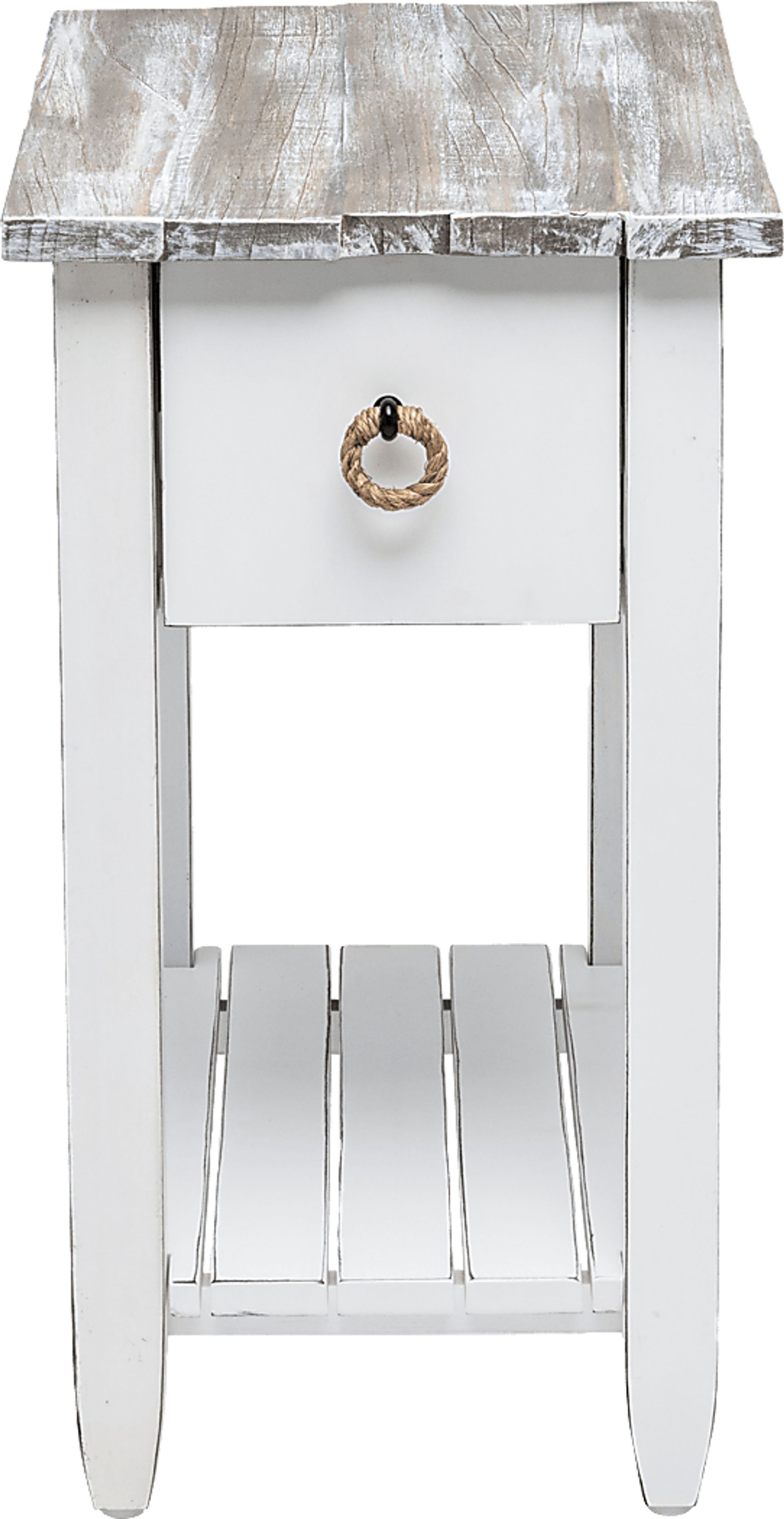 Owoth Gray/White Small Chairside Table - Image 8