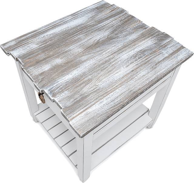 Owoth Gray/White Large End Table - Thumbnail - Image 4