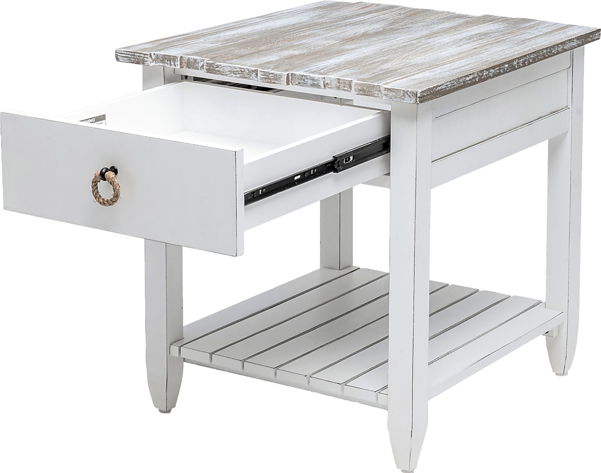 Owoth Gray/White Large End Table - Image 8