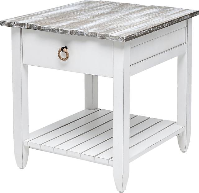 Owoth Gray/White Large End Table - Thumbnail - Image 1
