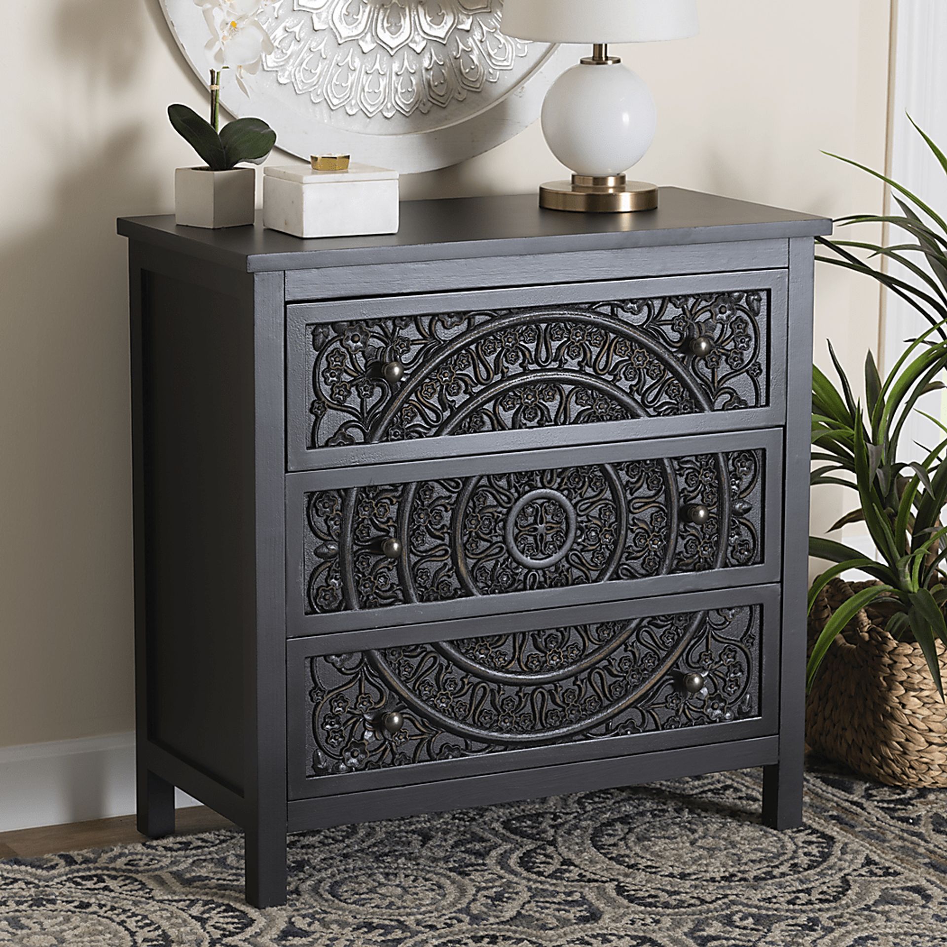 Oxenrider Black Accent Cabinet - Image 2
