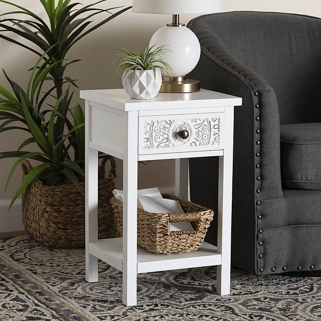 Oxenrider White End Table - Thumbnail - Image 2