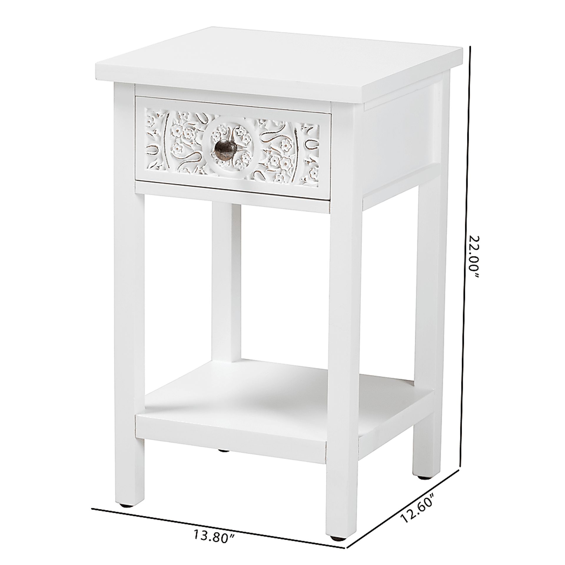 Oxenrider White End Table - Image 10