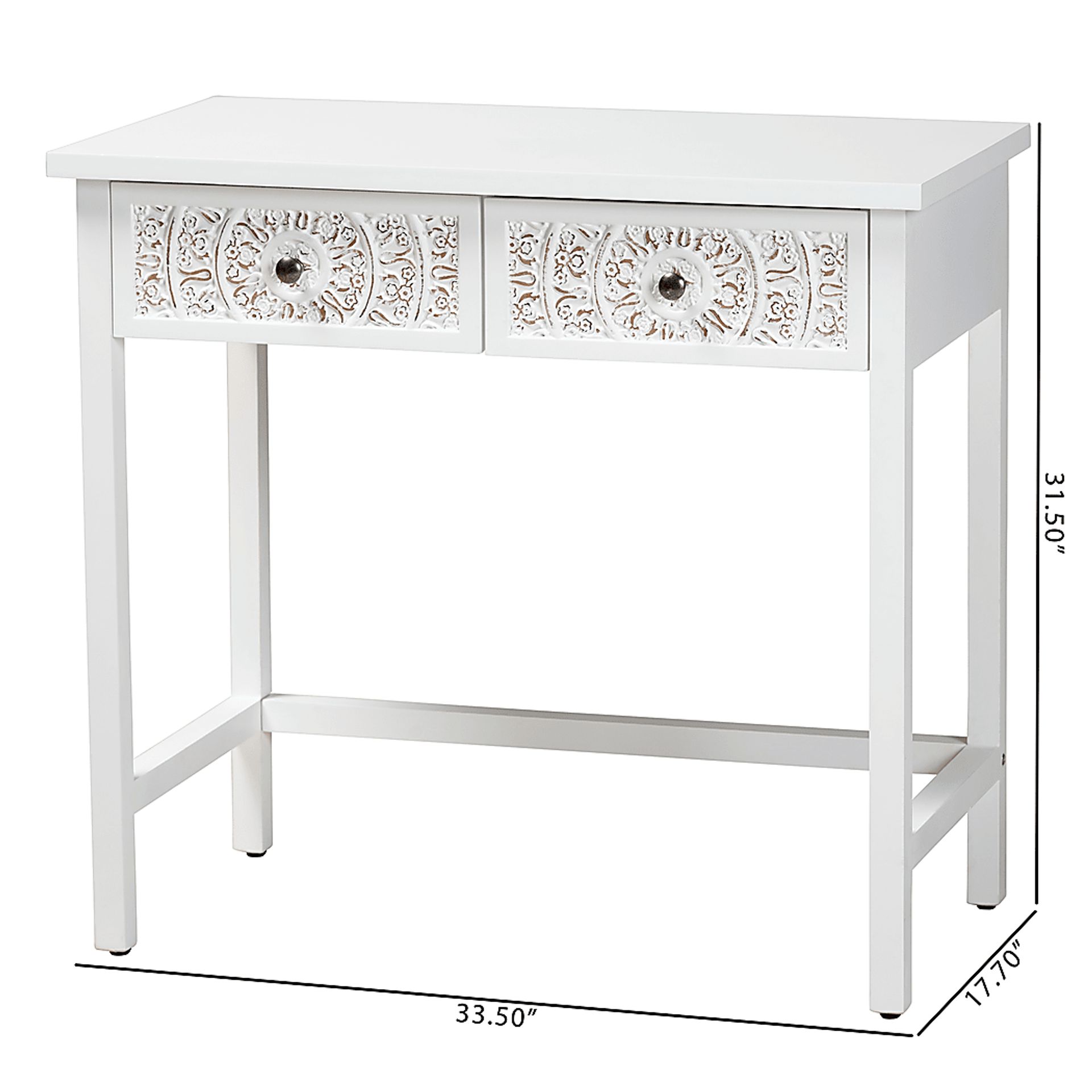 Oxenrider White Sofa Table - Image 10