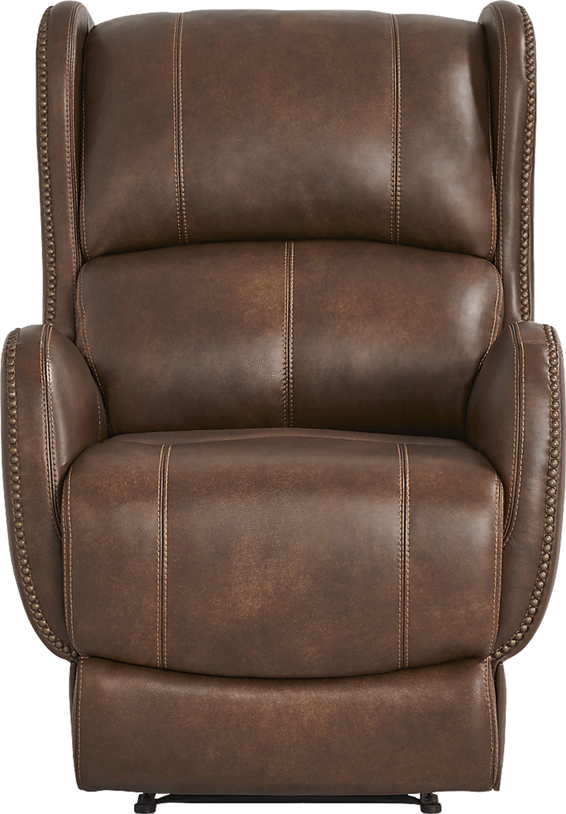 Oxford Square Brown Dual Power Recliner - Image 2