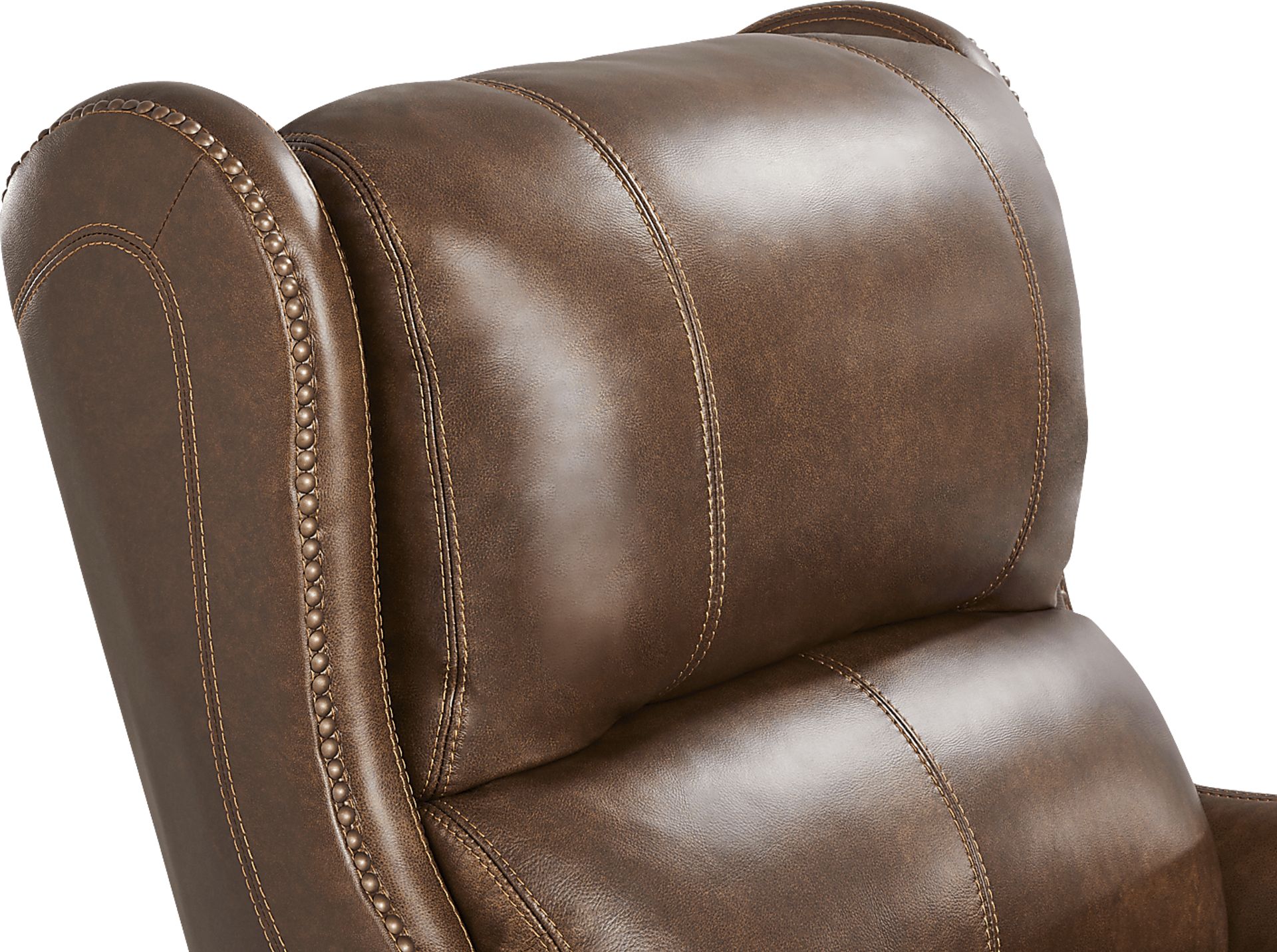 Oxford Square Brown Dual Power Recliner - Image 10