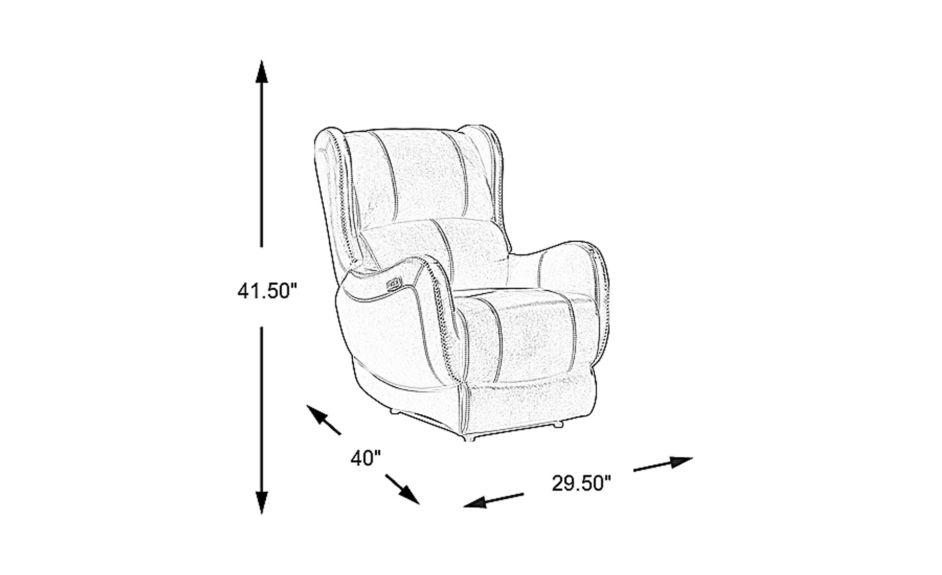Dimension Image. Please refer to the Dimension Tab on this page for dimension details.