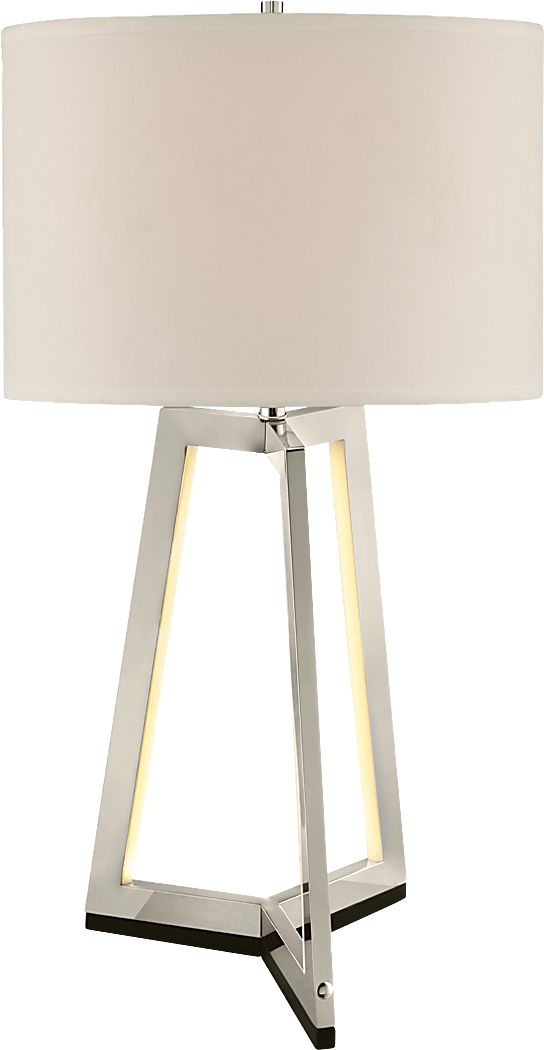 Oxnard Way Silver Lamp