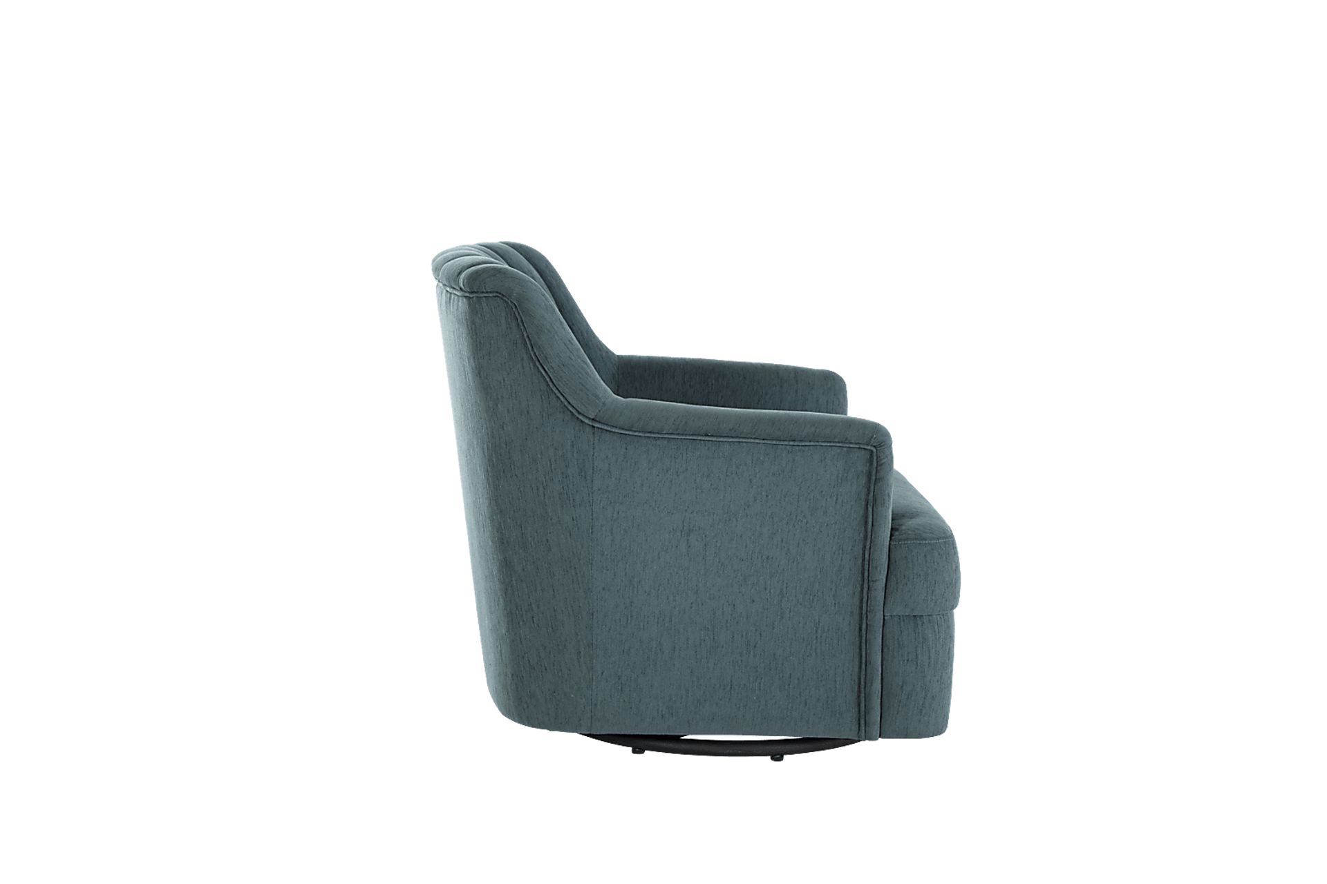 Oxon Blue Swivel Accent Chair - Image 3