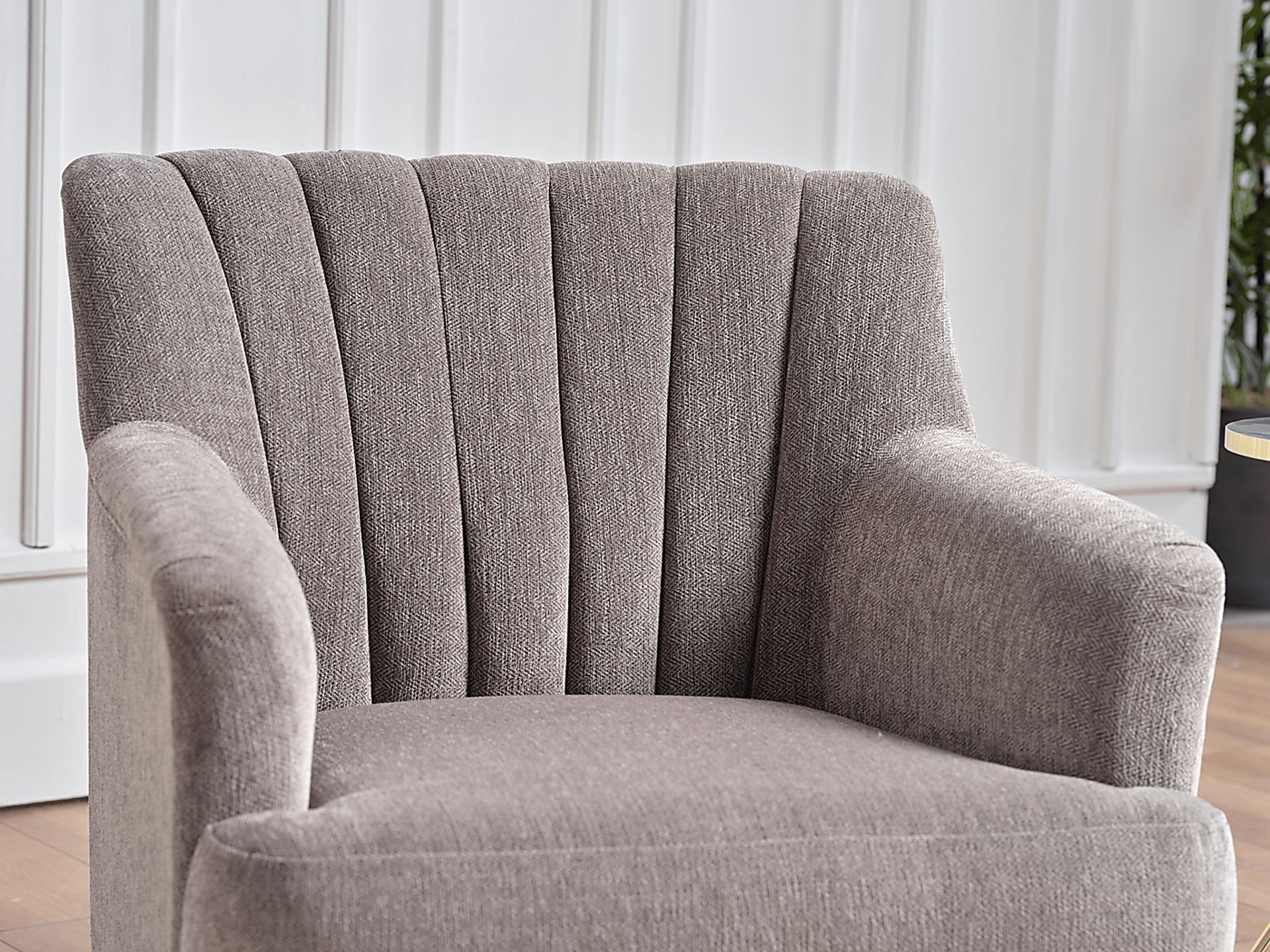 Oxon Gray Swivel Accent Chair - Image 5