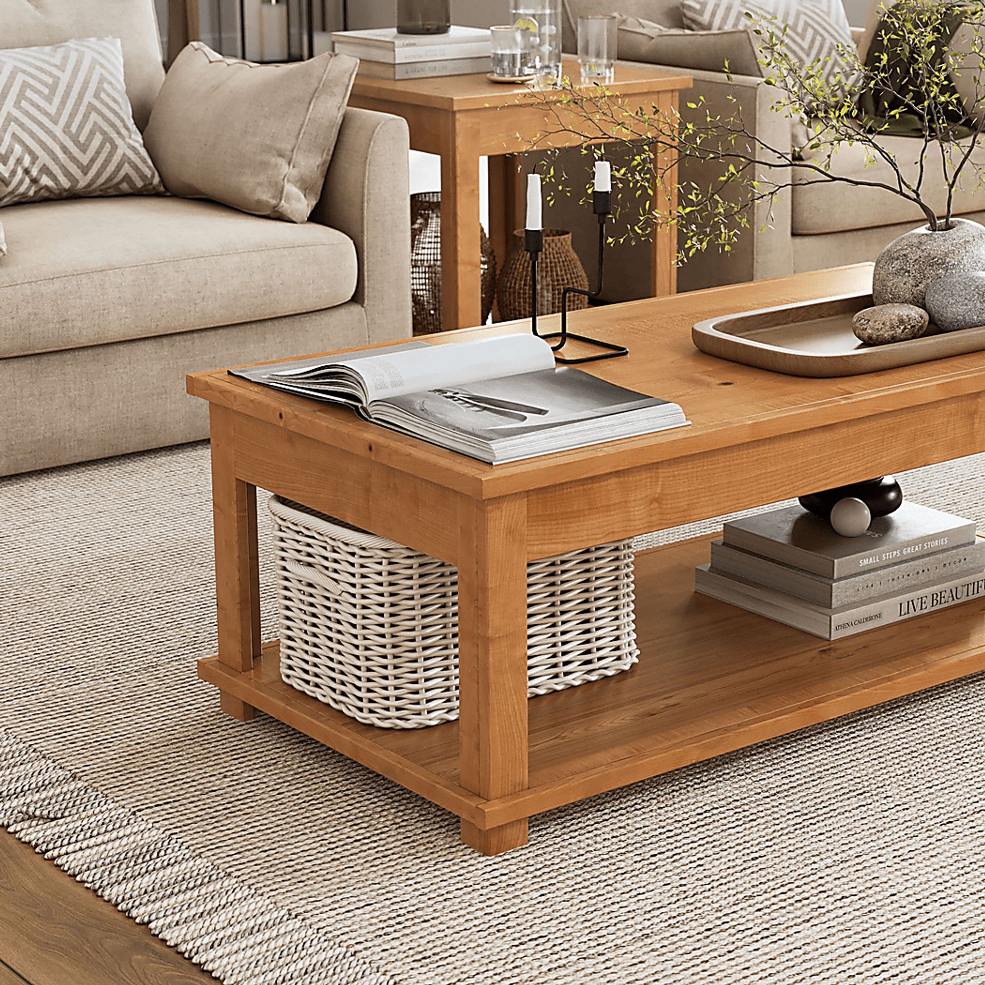 Oxtona Brown Coffee Table - Image 2