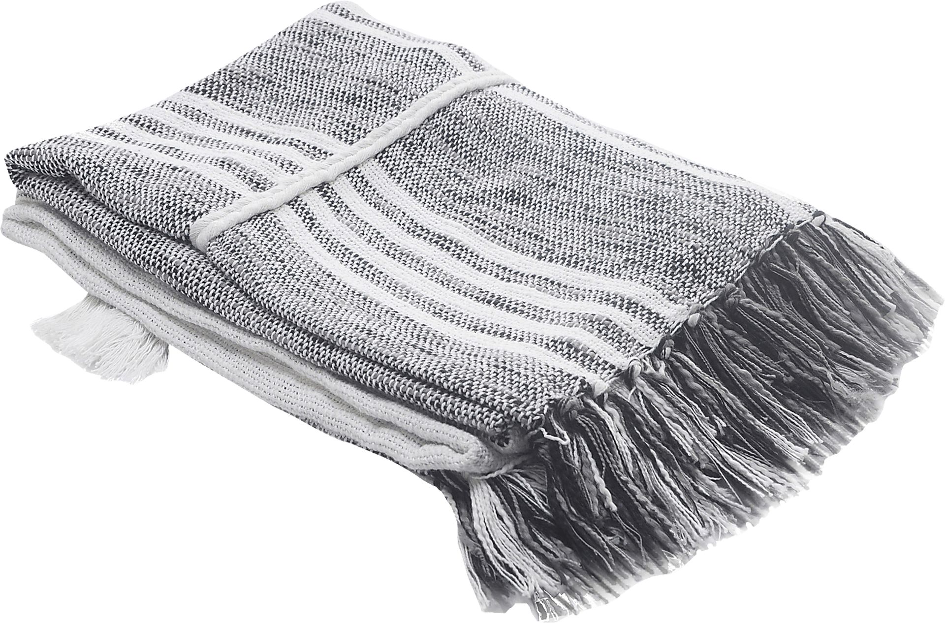 Oxwell Gray Throw Blanket - Image 3