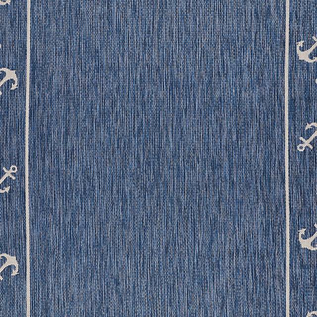 Oyufi Blue 7'6 x 9'5 Indoor/Outdoor Rug - Thumbnail - Image 3