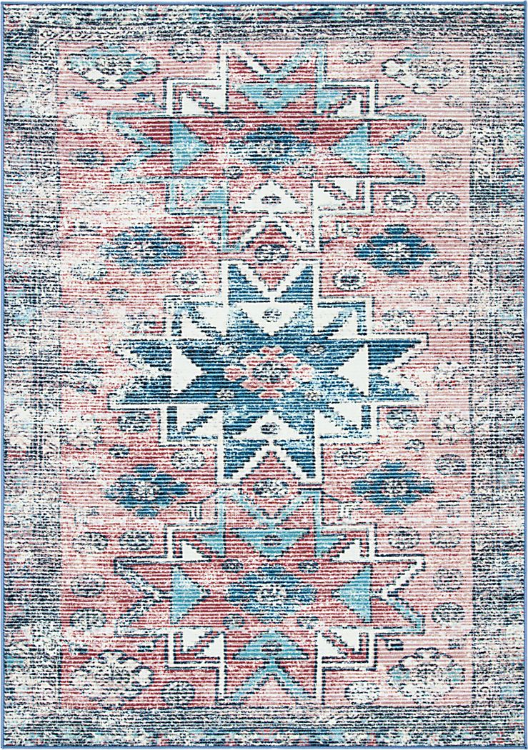 Ozavi Pink/Blue 7'9 x 10' Rug