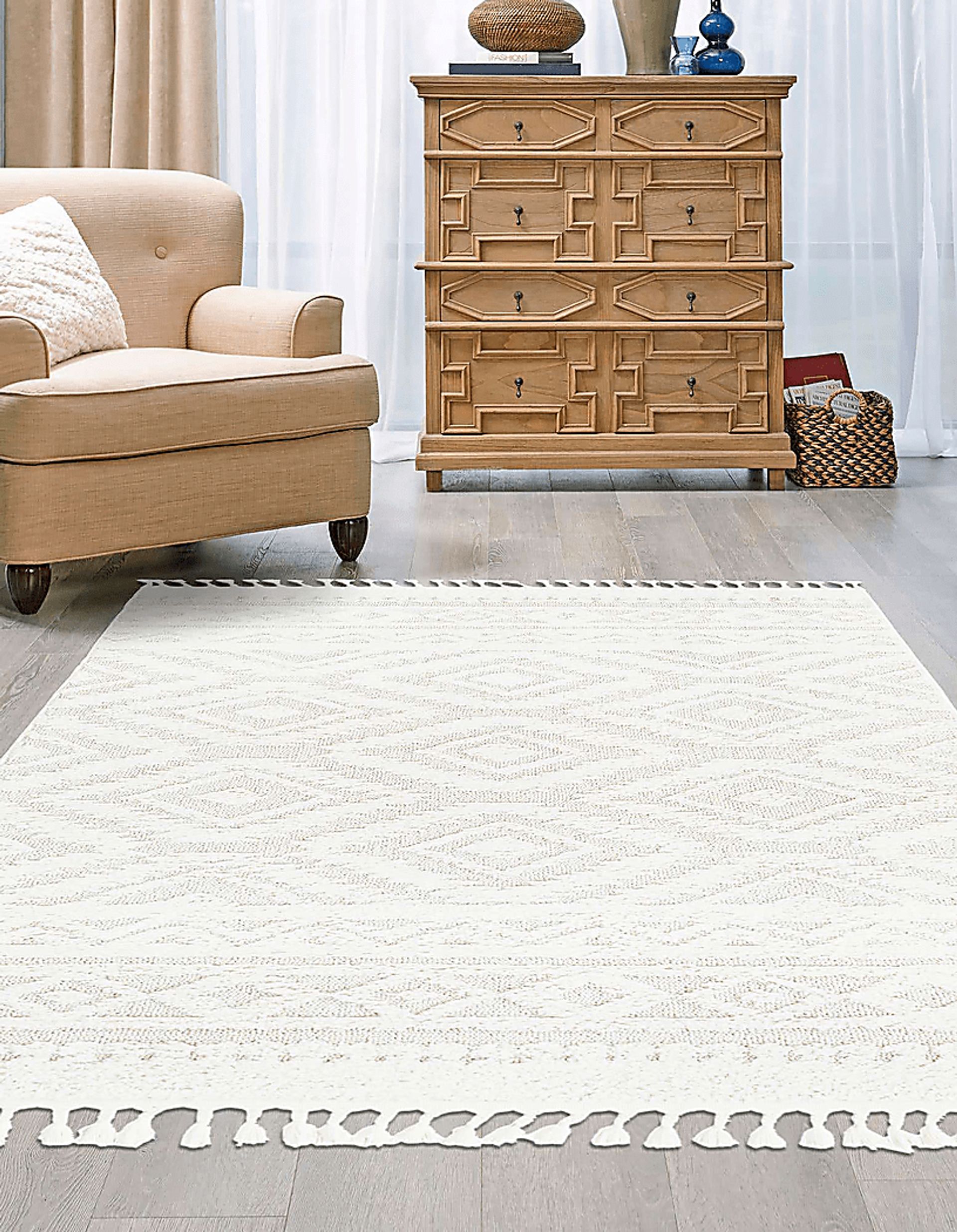 Paari Ivory 9' x 12'2 Rug - Image 3