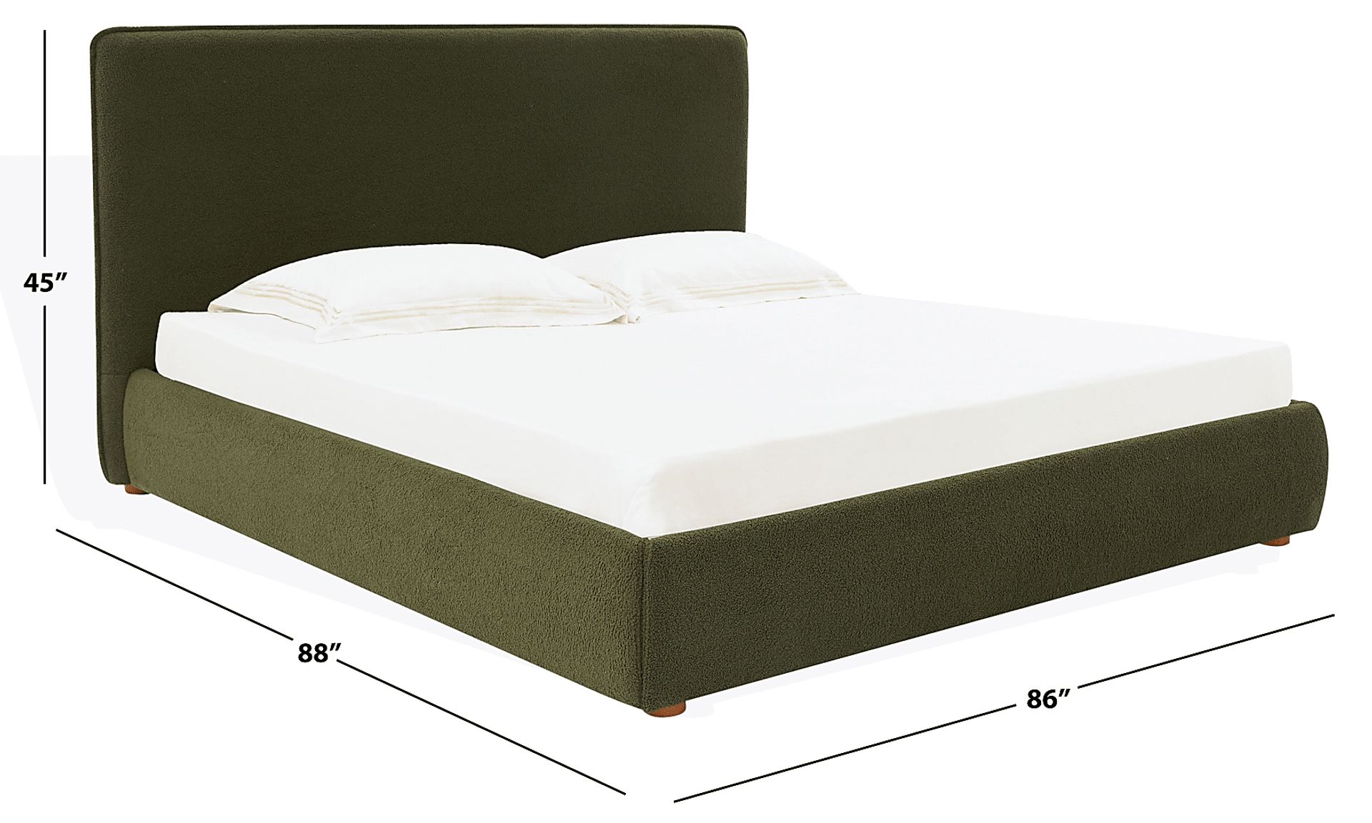 Pabben Green King Bed - Image 2