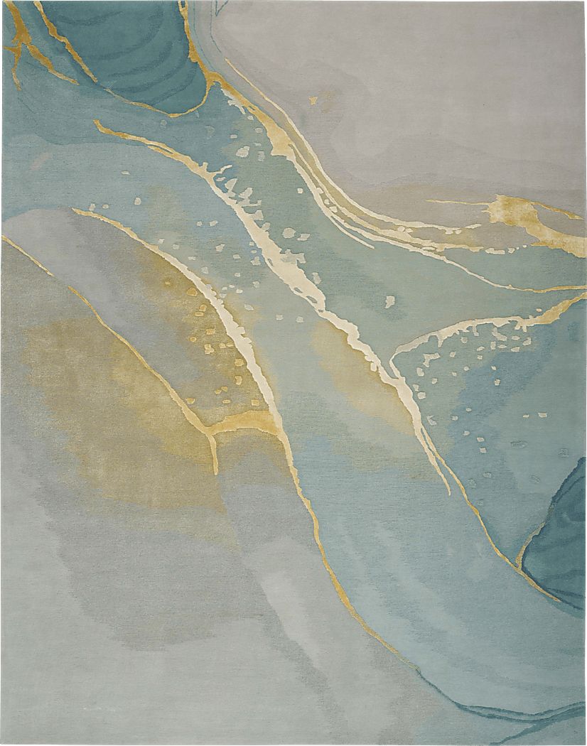 Pabinti Seafoam/Gray 7'9 x 9'9 Rug