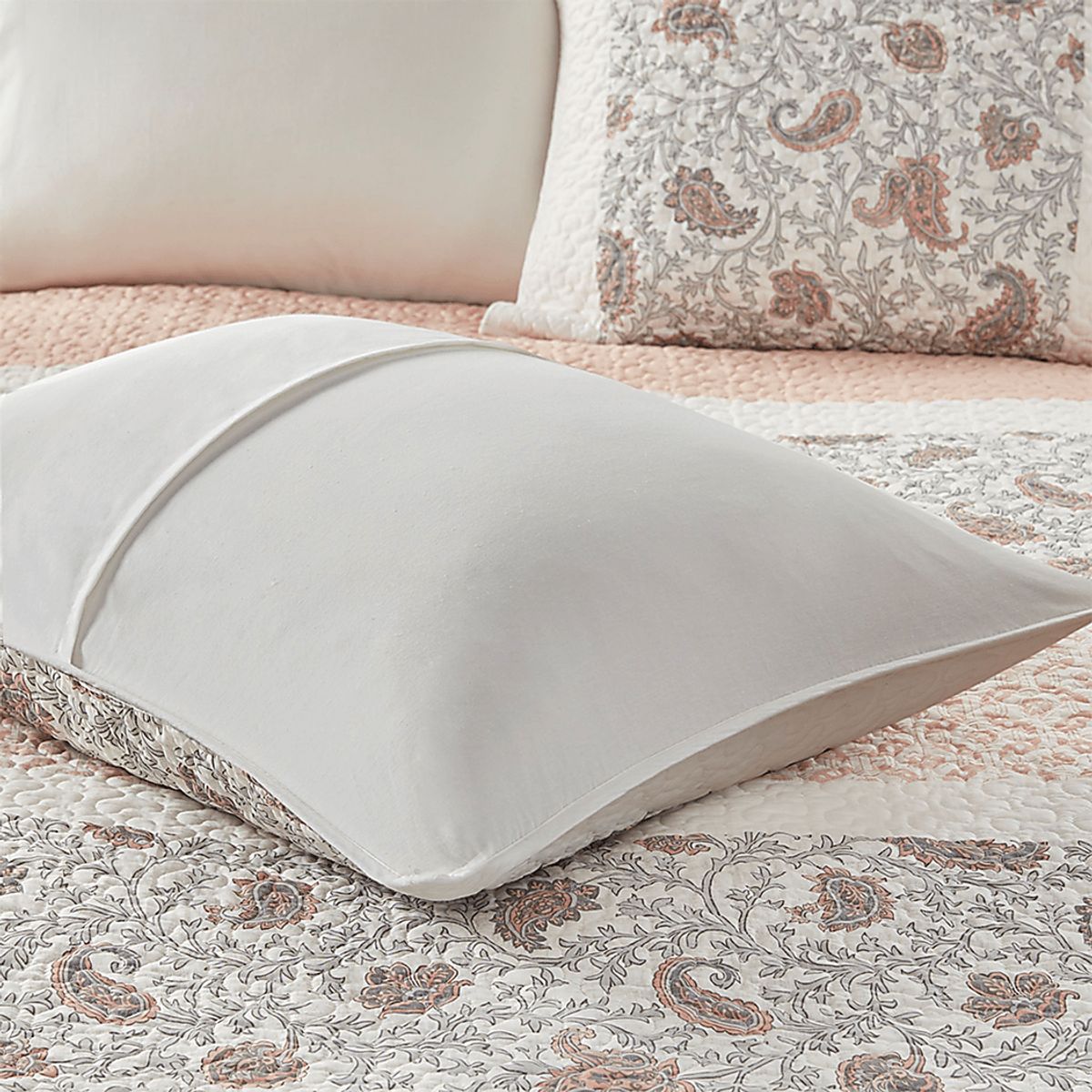 Pabl Blush Beige 6 Pc Full Quilt Set | Rooms To Go