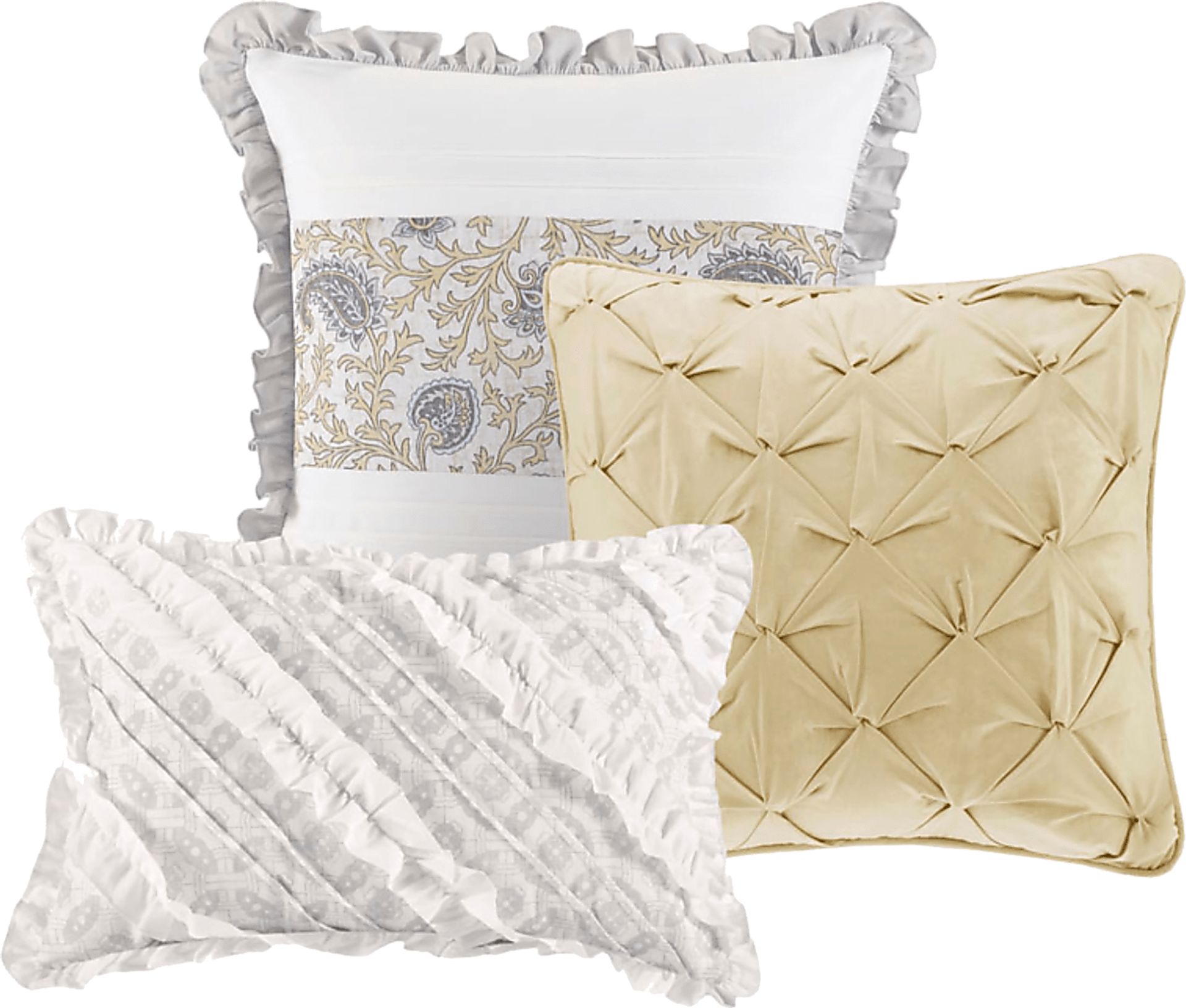 Pabl Yellow 6 pc King/Cal King Quilt Set - Image 4