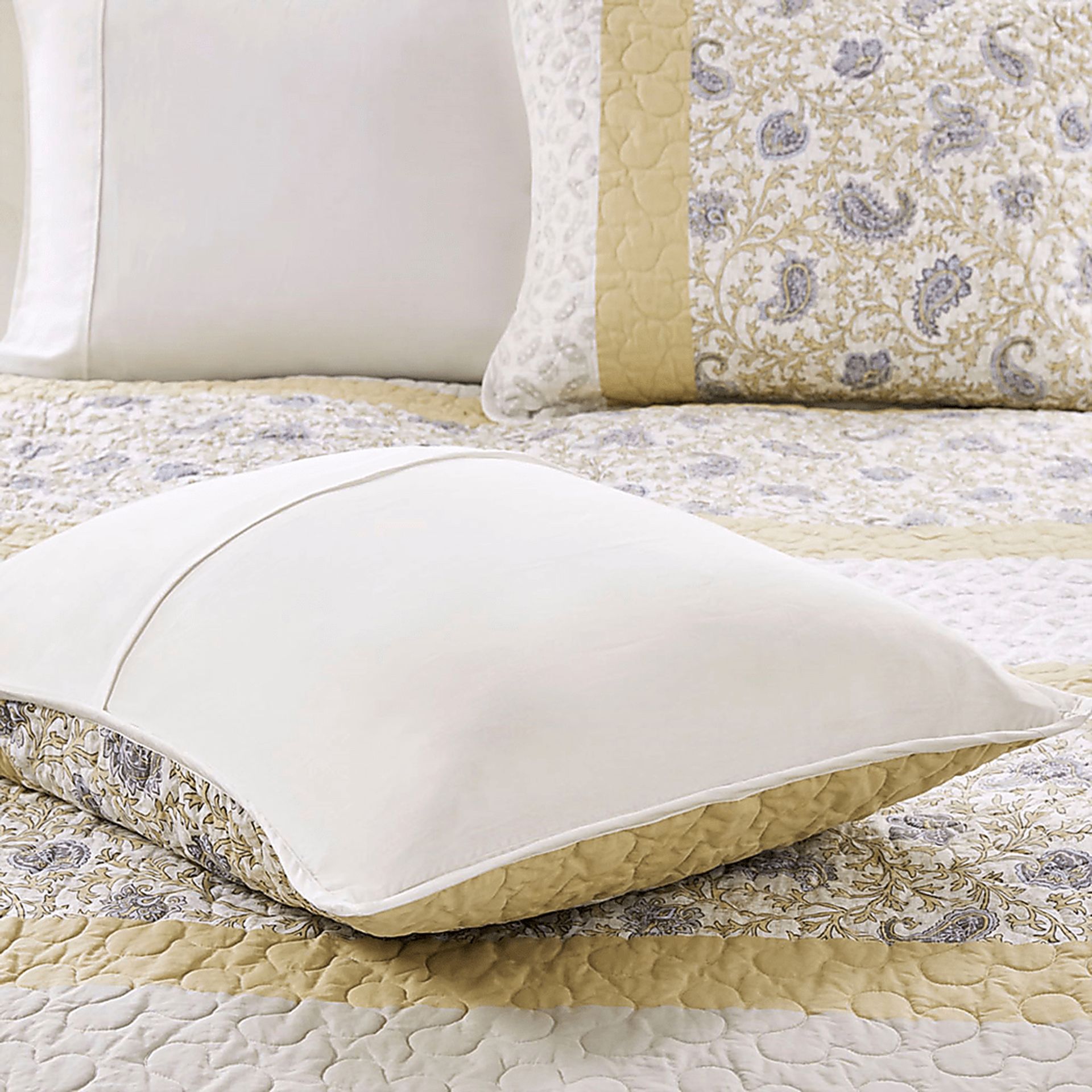 Pabl Yellow 6 pc King/Cal King Quilt Set - Image 7