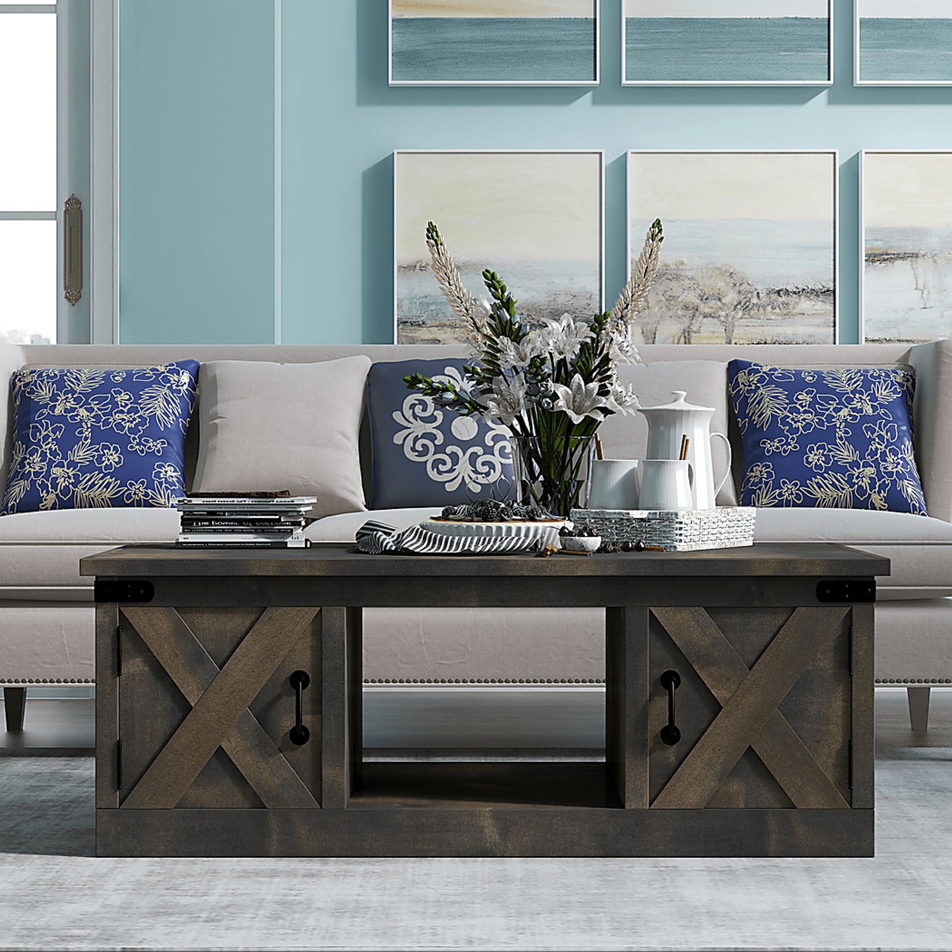Wapegue Dark Brown Coffee Table - Image 4