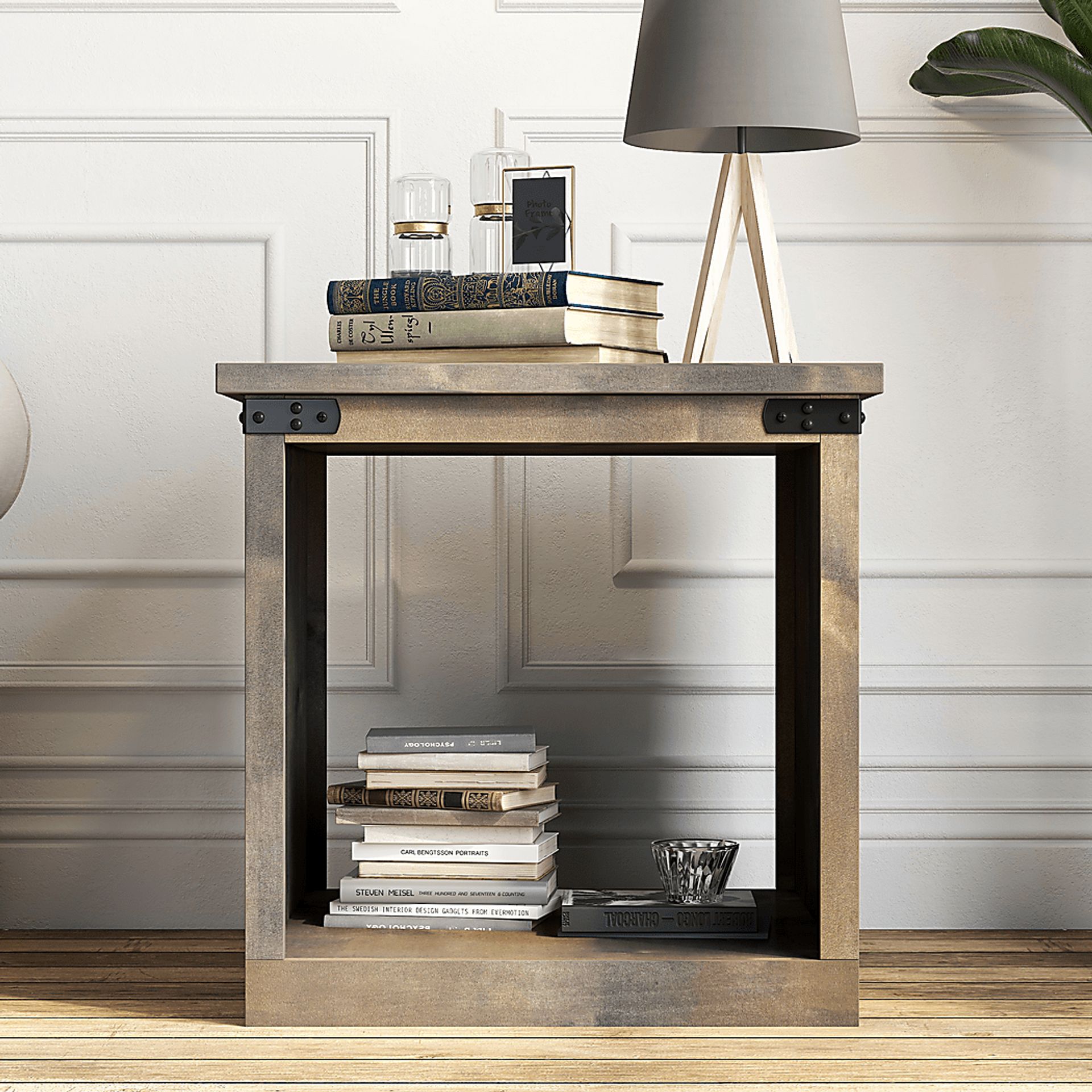 Wapegue Dark Brown End Table - Image 2