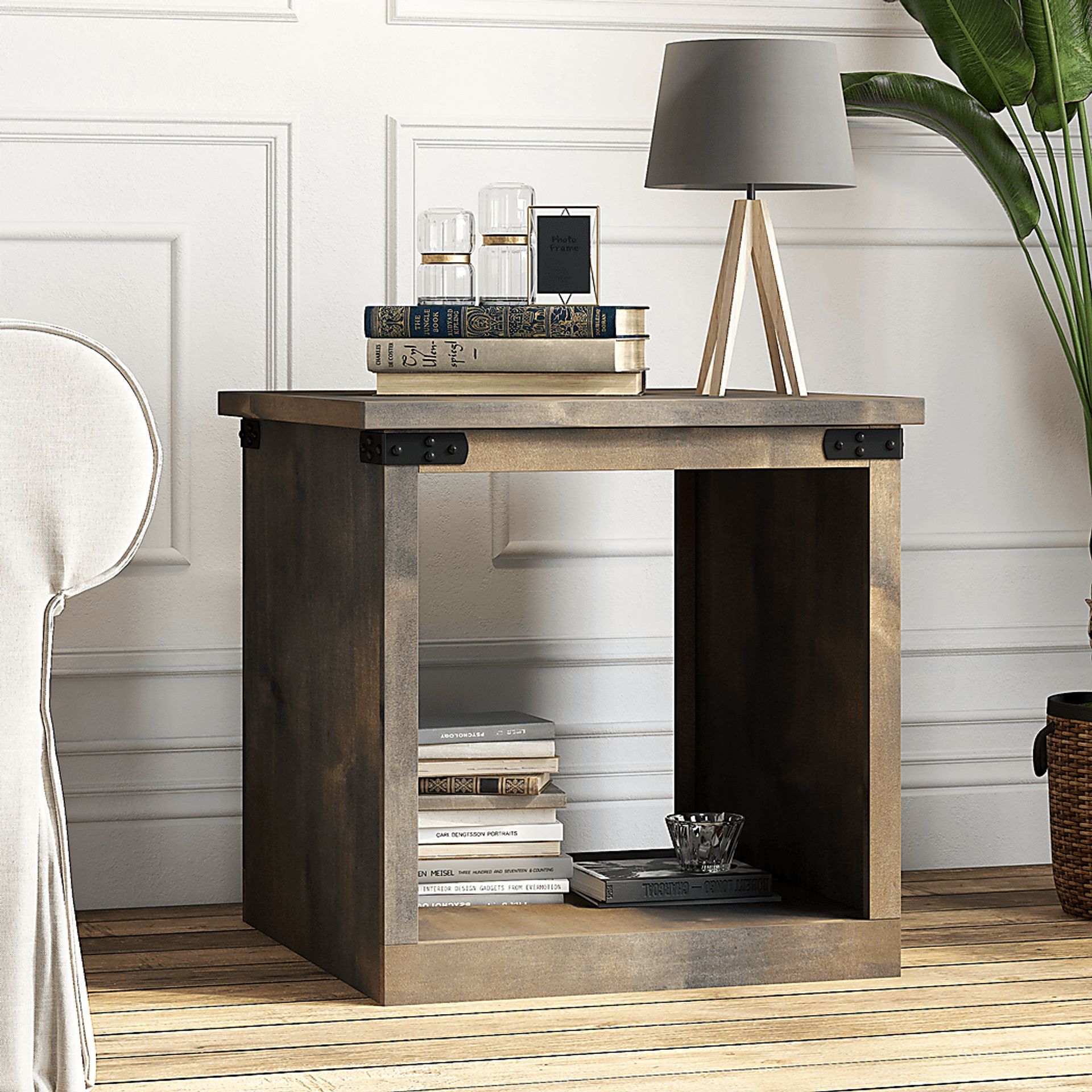 Wapegue Dark Brown End Table - Image 7