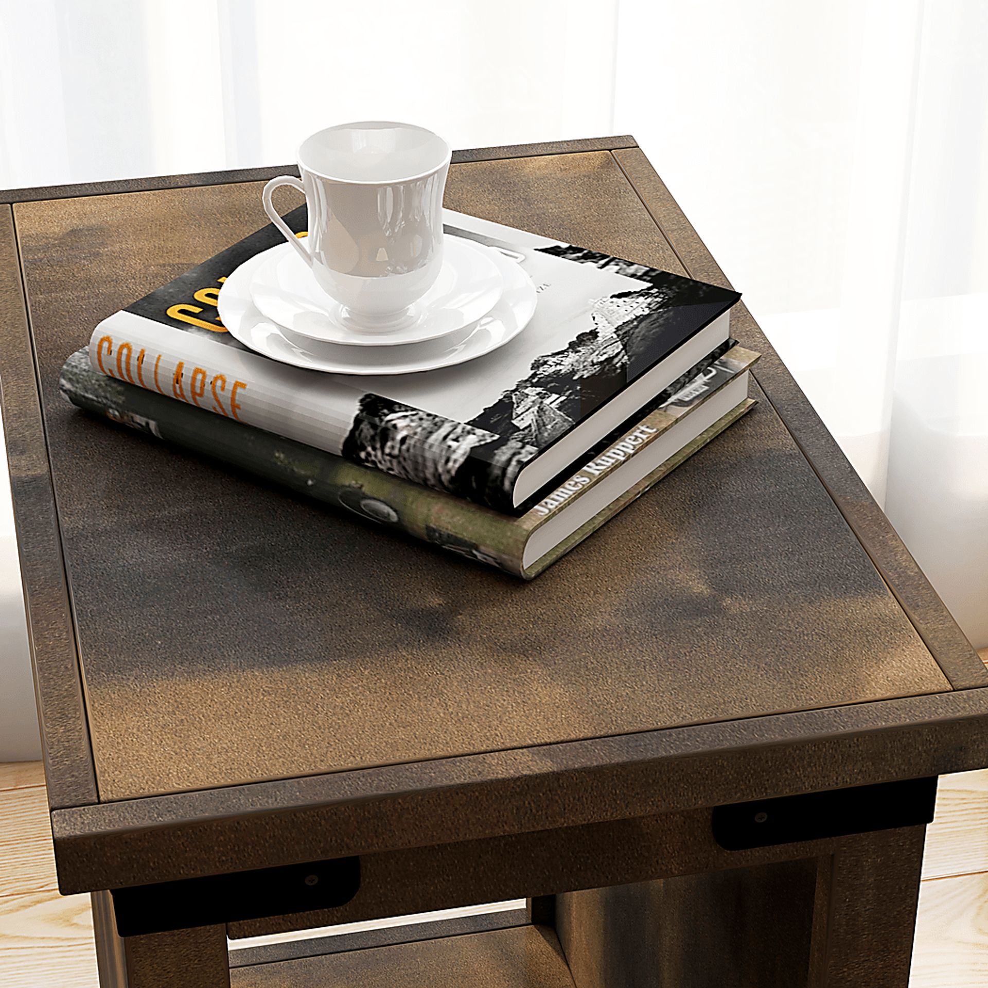 Wapegue Dark Brown Nightstand - Image 3