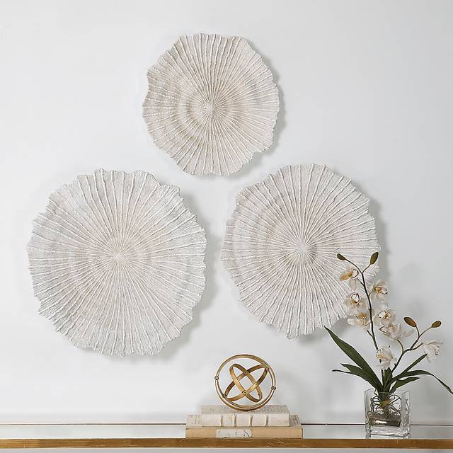 Pacha White Wall Decor, Set of 3 - Thumbnail - Image 2