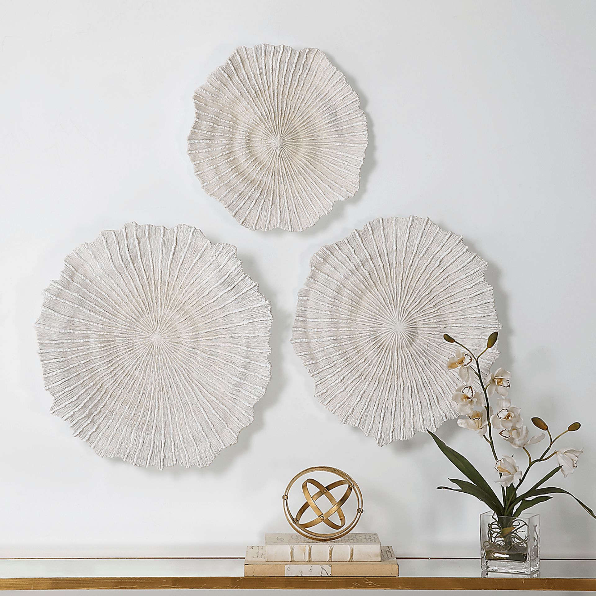 Pacha White Wall Decor, Set of 3 - Image 2
