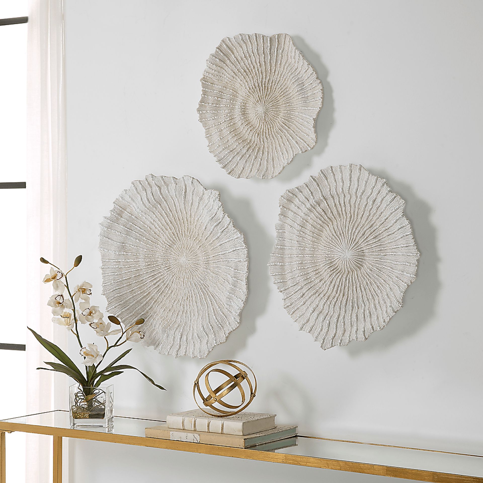 Pacha White Wall Decor, Set of 3 - Image 3