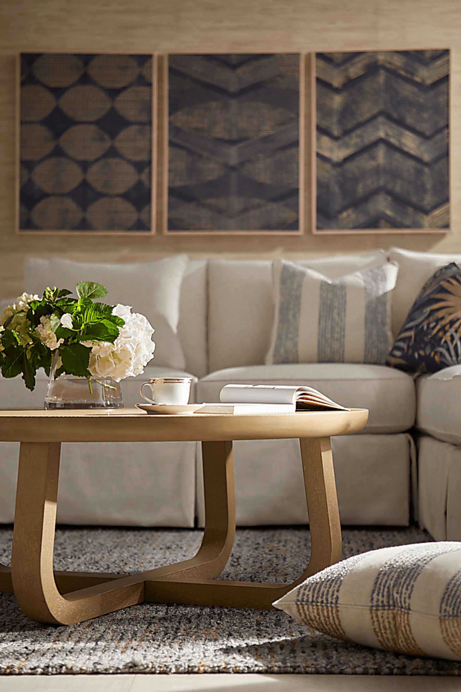 Pacific Grove White Slipcover 2 Pc Sectional - Image 3