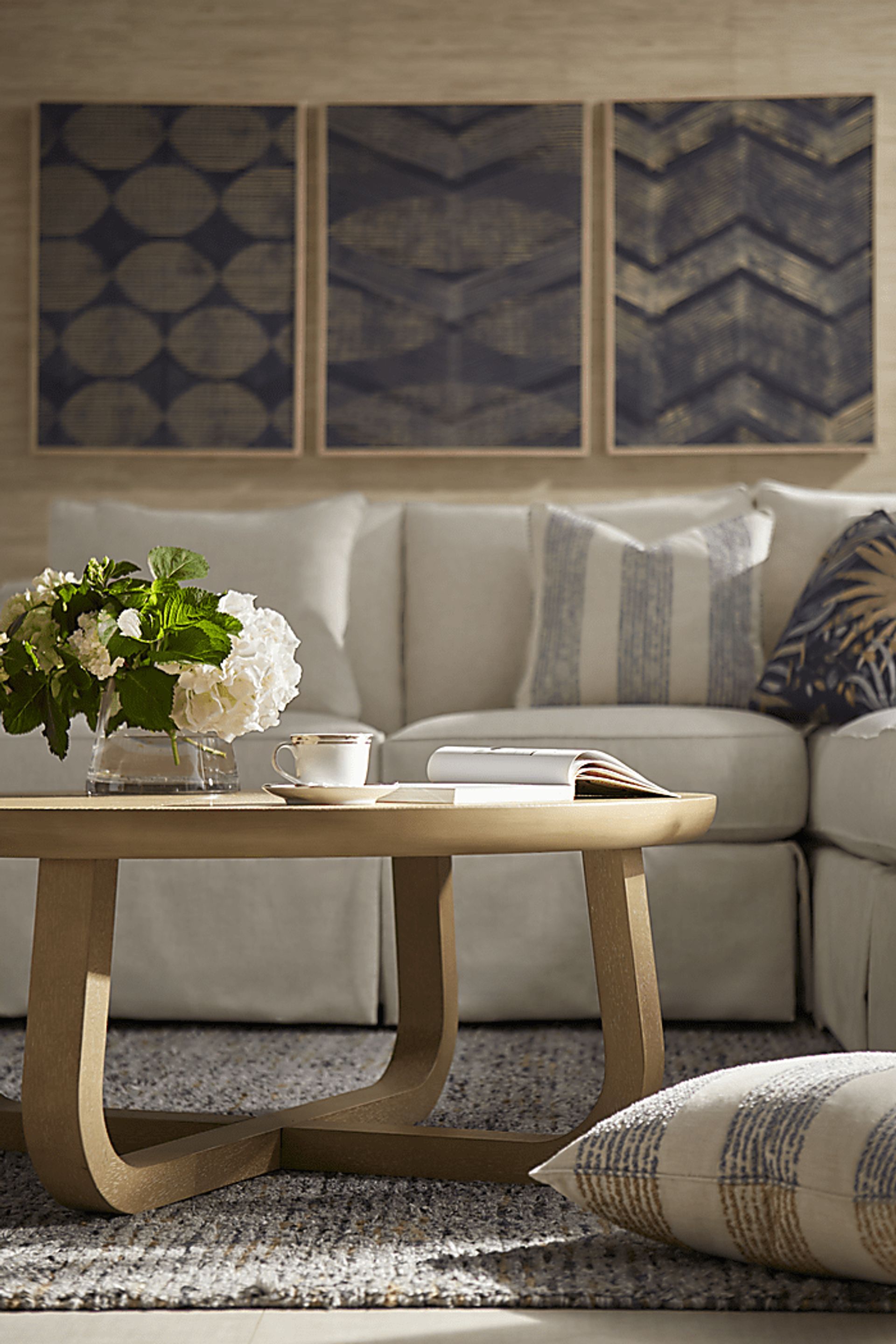 Pacific Grove White Slipcover 2 Pc Sleeper Sectional - Image 3