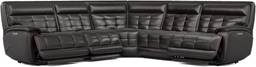 5 pc dual power reclining sectional