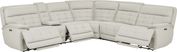 Pacific Heights 7 Pc Leather Dual Power Reclining Sectional Living Room