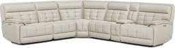 6 pc dual power reclining sectional