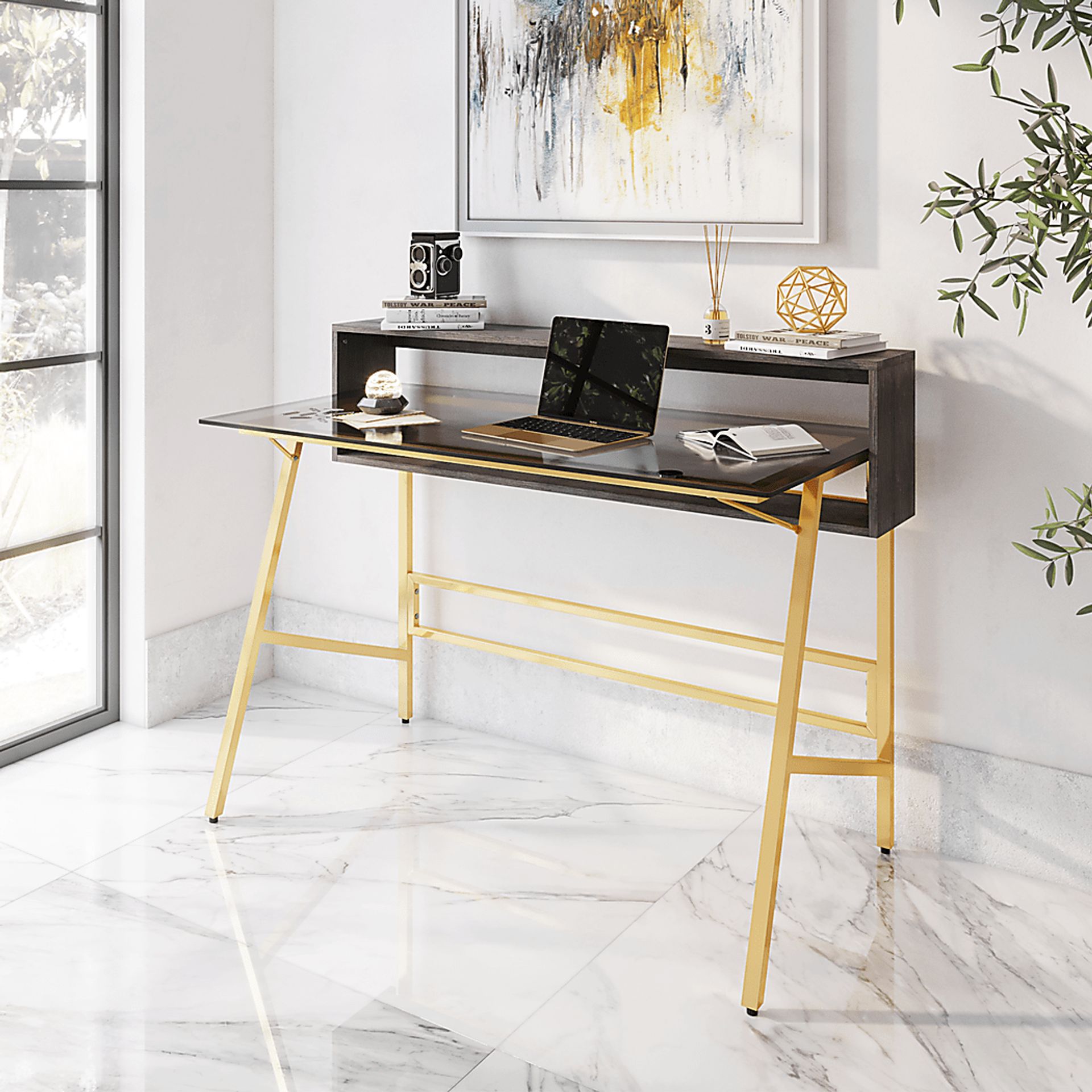 Pacmiota Gold Writing Desk - Image 2