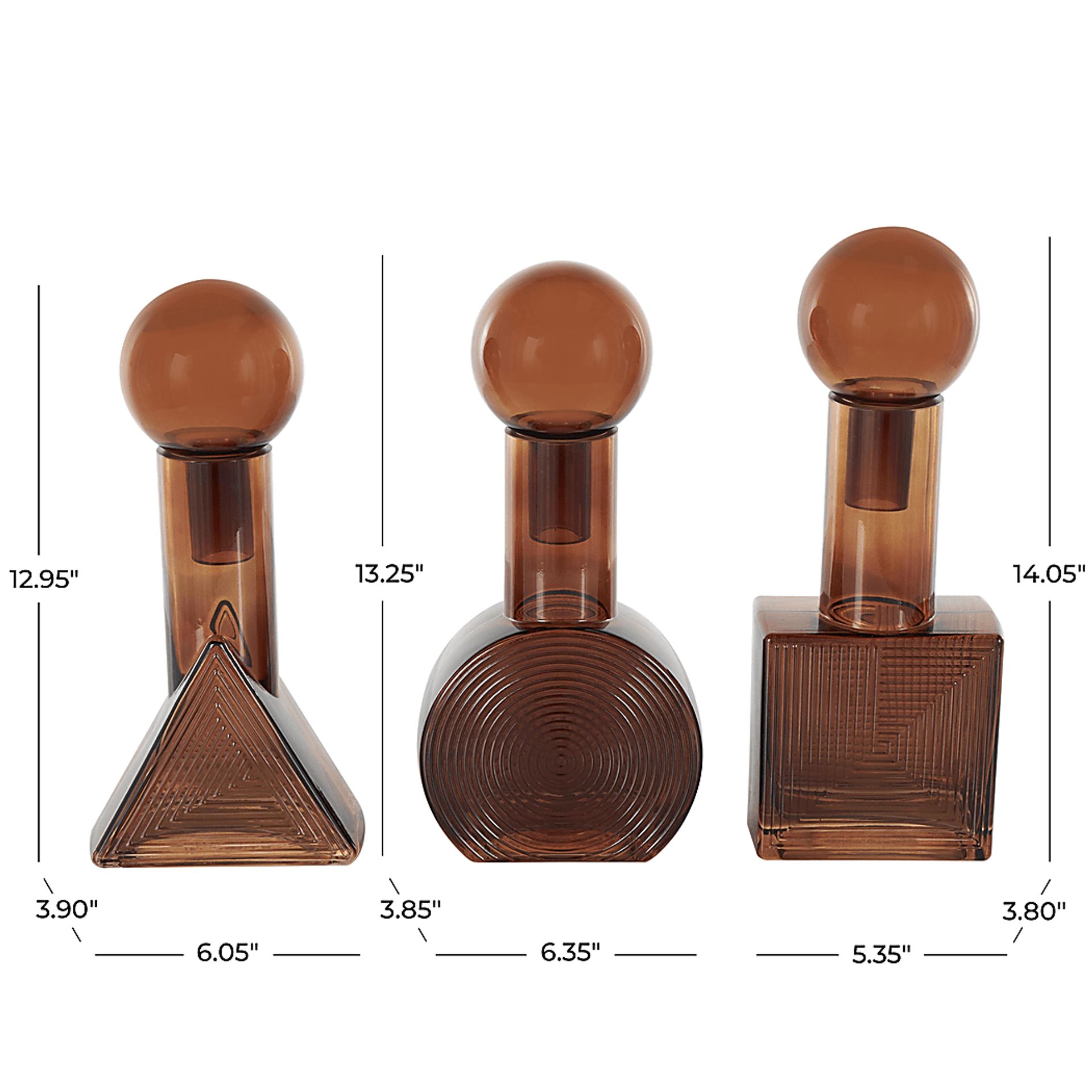 Pacula Brown Jar, Set of 3 - Image 11