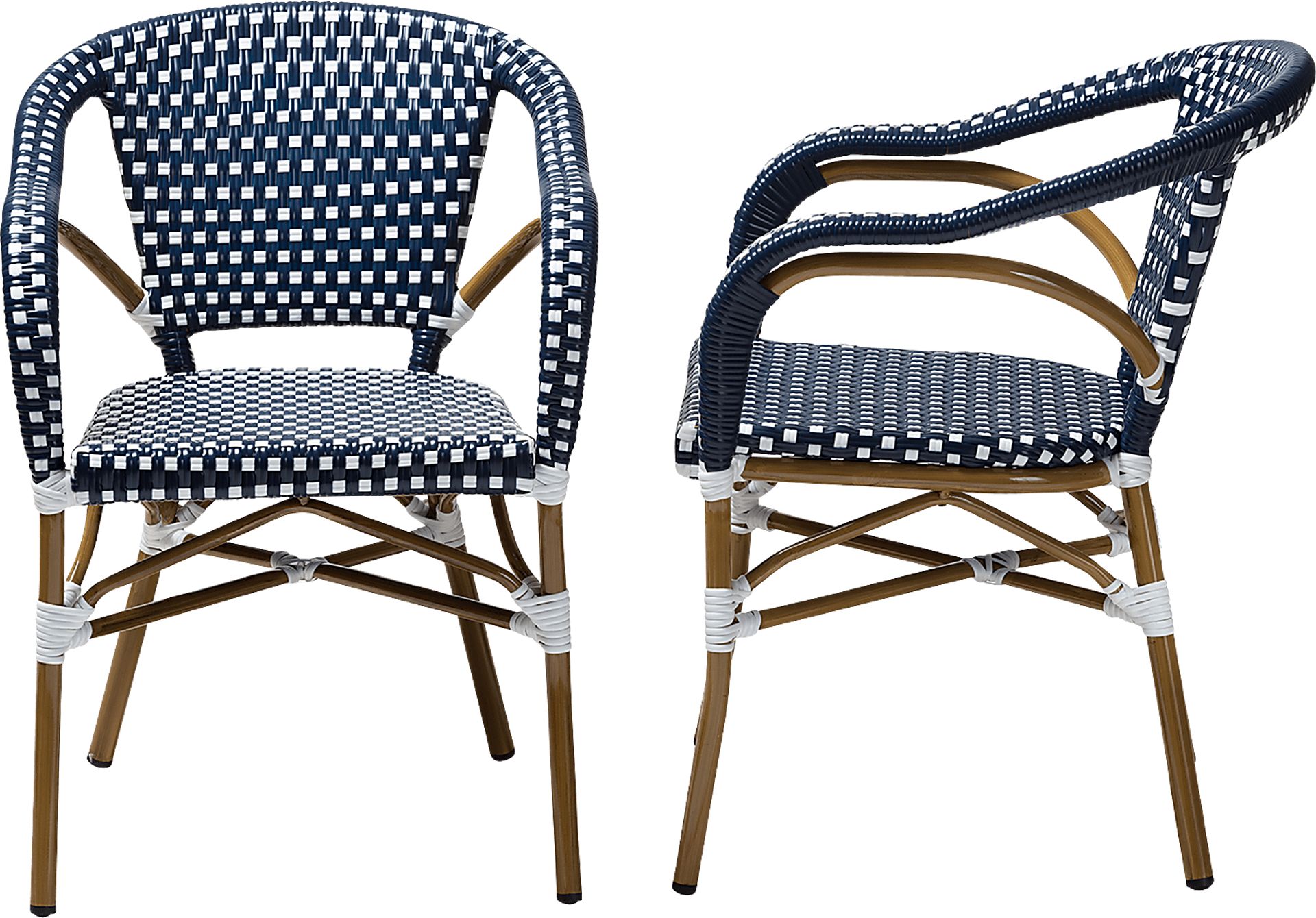 Padazi Blue Dining Chair, Set of 2 - Image 3