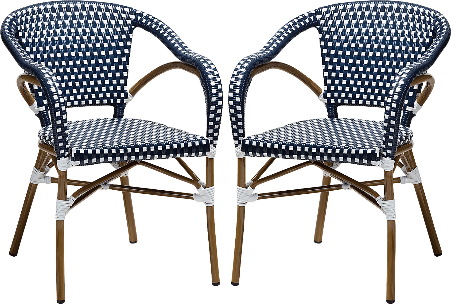Padazi Blue Dining Chair, Set of 2 - Image 1