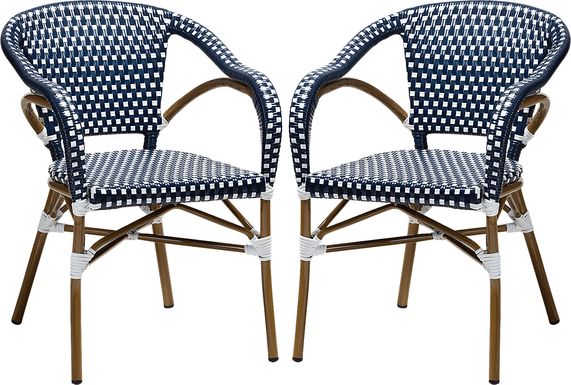 Padazi Blue Dining Chair, Set of 2