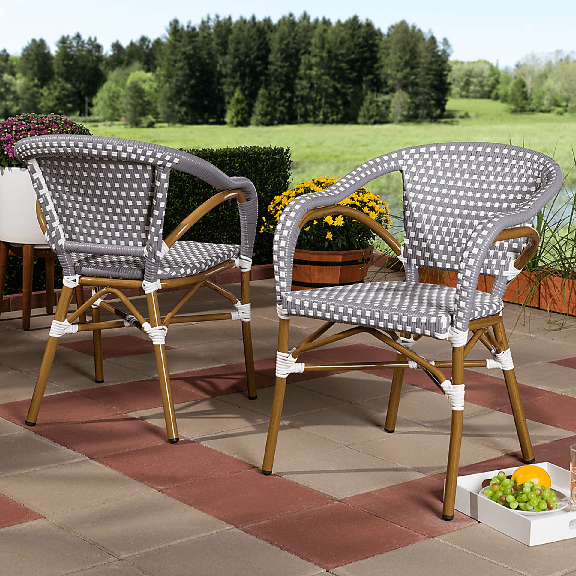 Padazi Gray Dining Chair, Set of 2 - Image 2