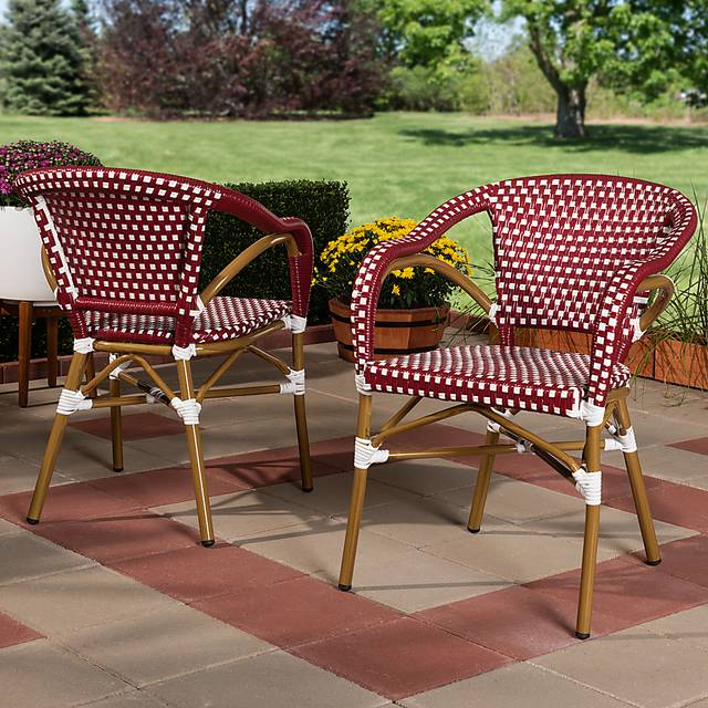 Padazi Red Dining Chair, Set of 2 - Thumbnail - Image 2