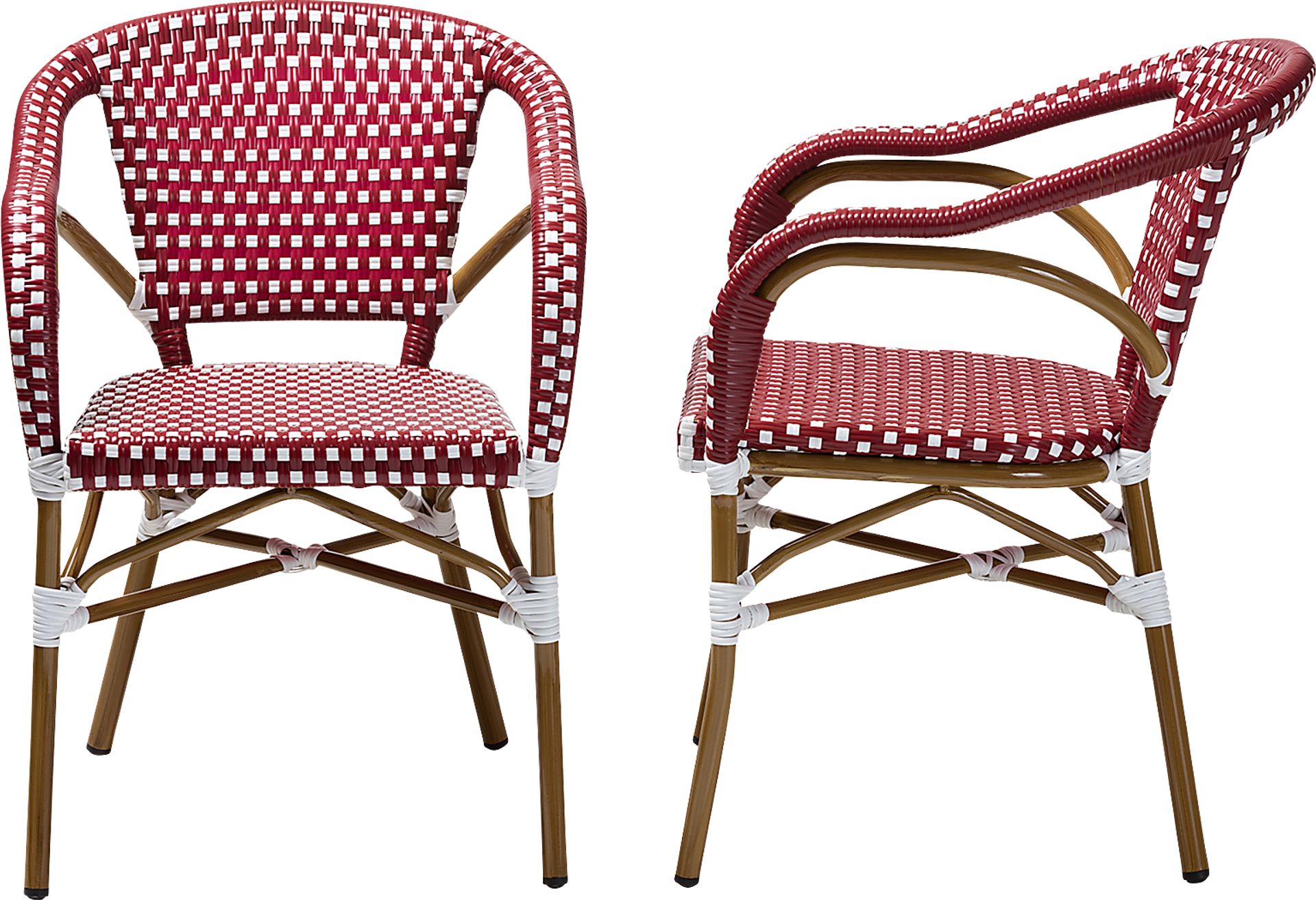 Padazi Red Dining Chair, Set of 2 - Image 3