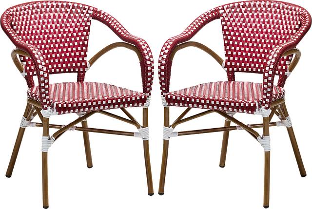 Padazi Red Dining Chair, Set of 2 - Thumbnail - Image 1